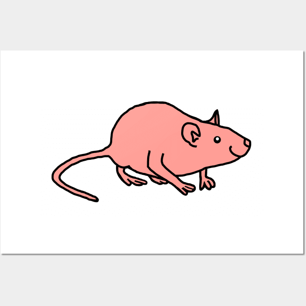 Rose Rat Wall Art by ellenhenryart